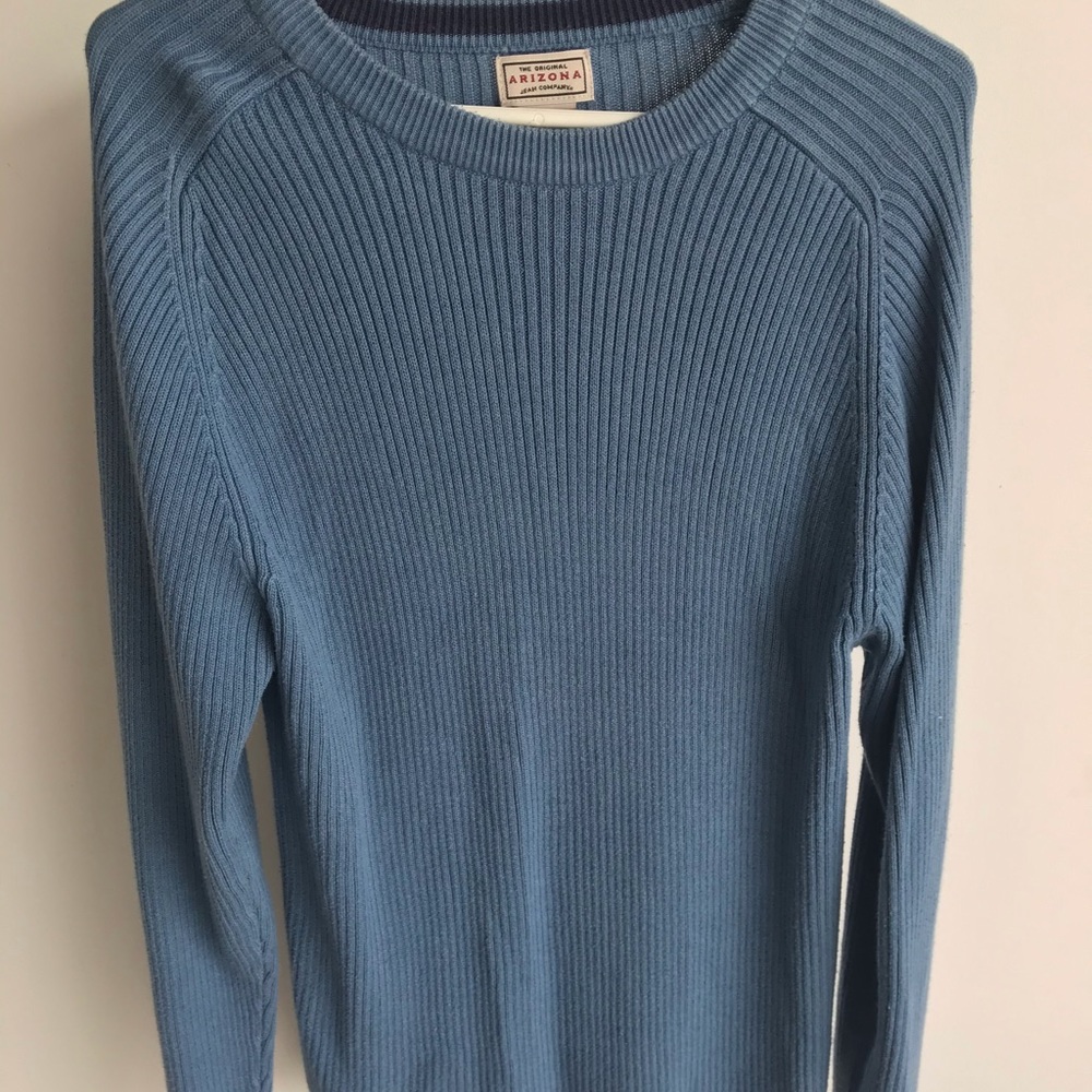 Grayish blue sweater